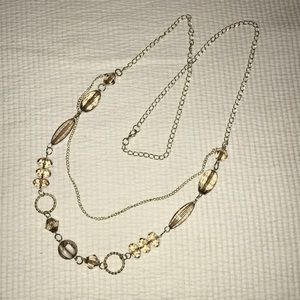 Long chunky adjustable necklace
